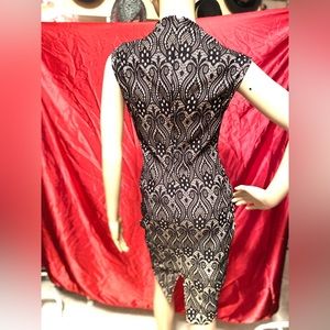 black beige dress size S